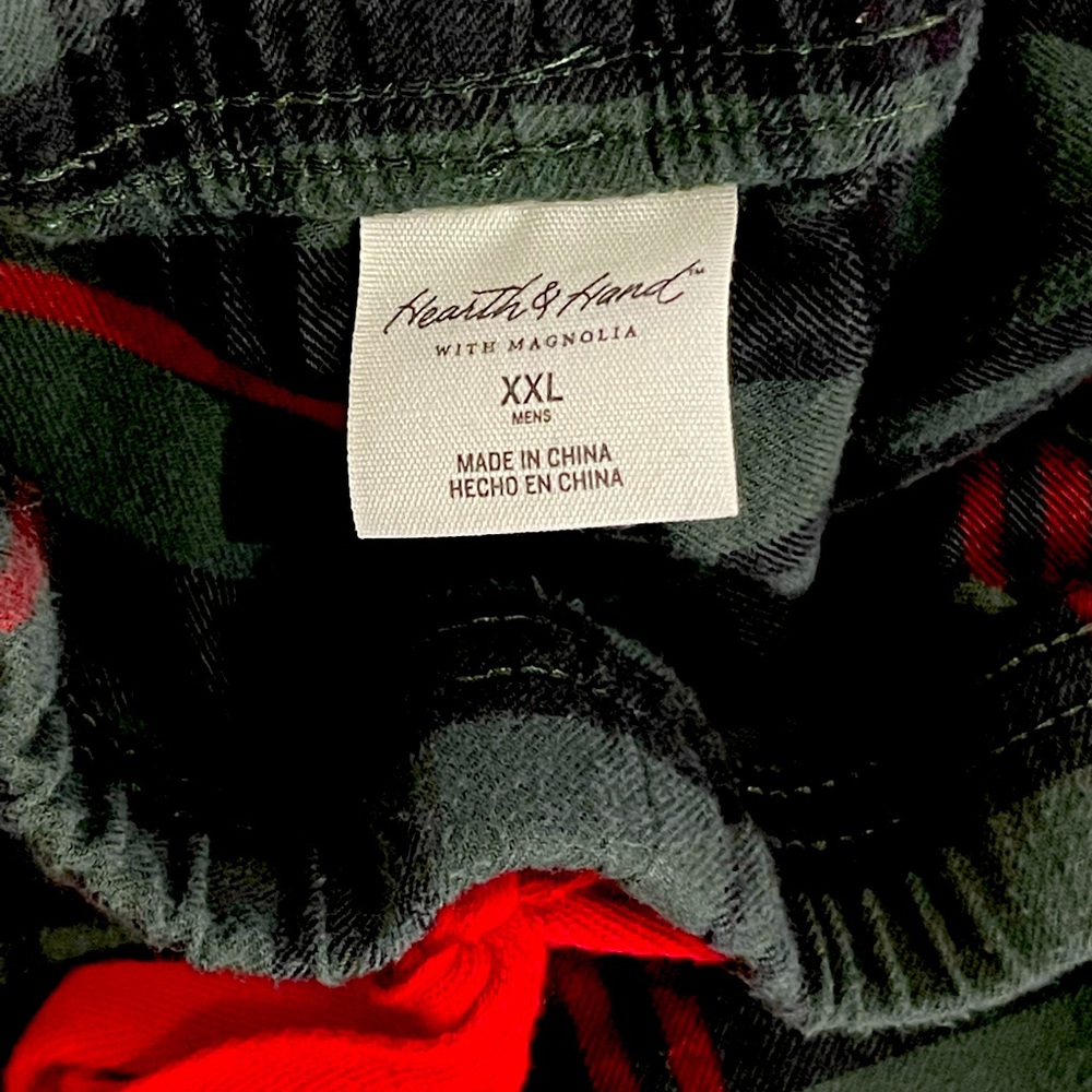 Hearth & Hand by Magnolia Plaid Flannel PJ Bottom Size 2X - Picture 2 of 2